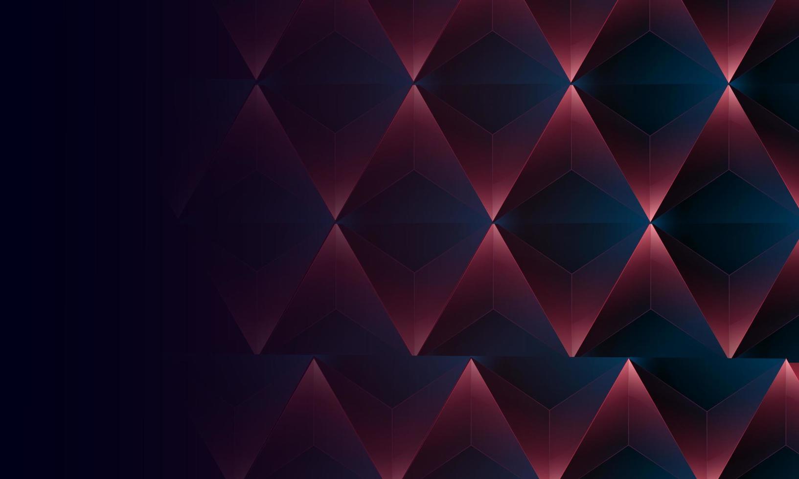 motif abstrait en forme de triangles de polygone violet foncé sur fond. concept de technologie numérique de conception de vecteur d'illustration.