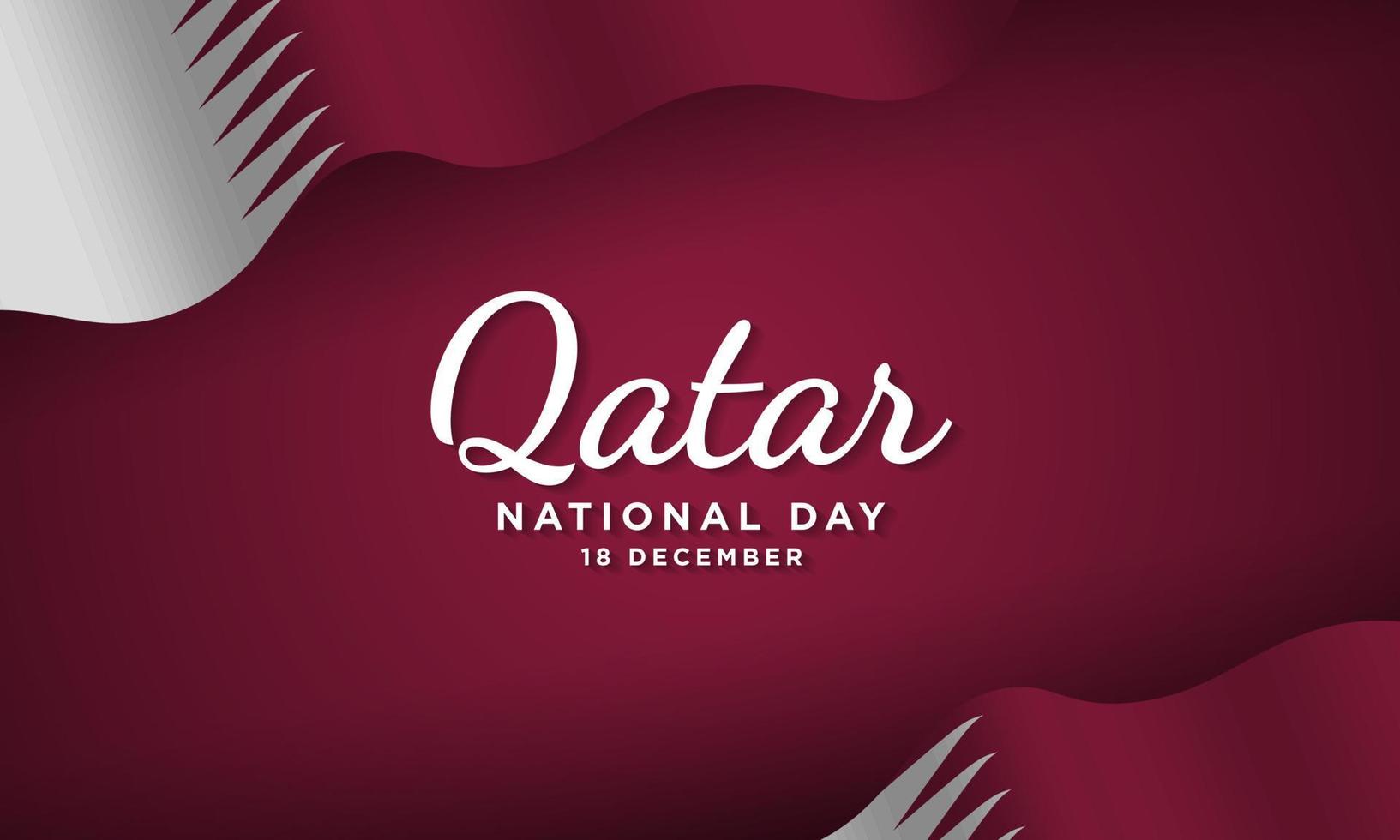 conception de fond de la fête nationale du qatar. vecteur