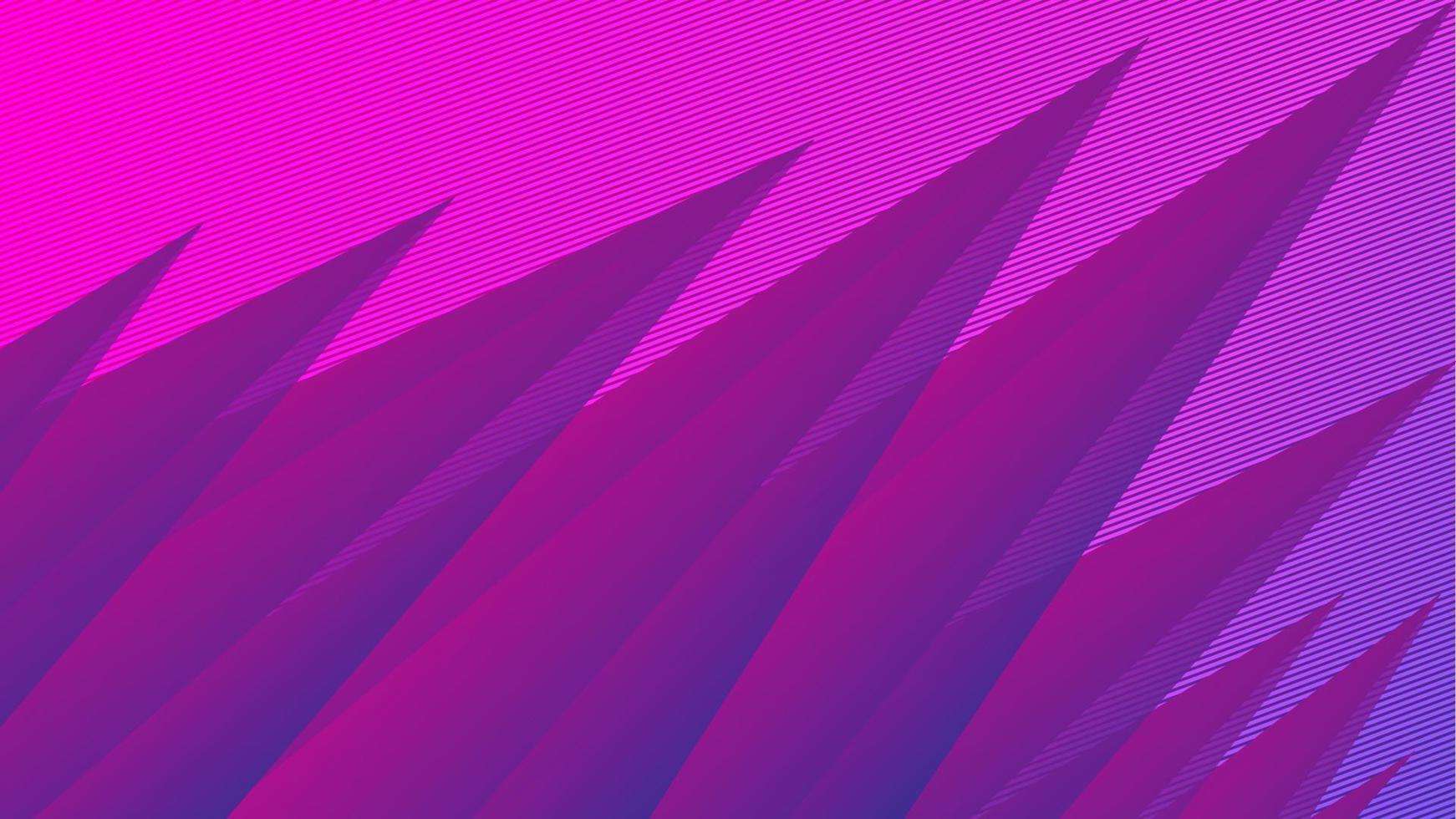 Abstrait triangle 3d dans une enveloppe de couleur violette vecteur