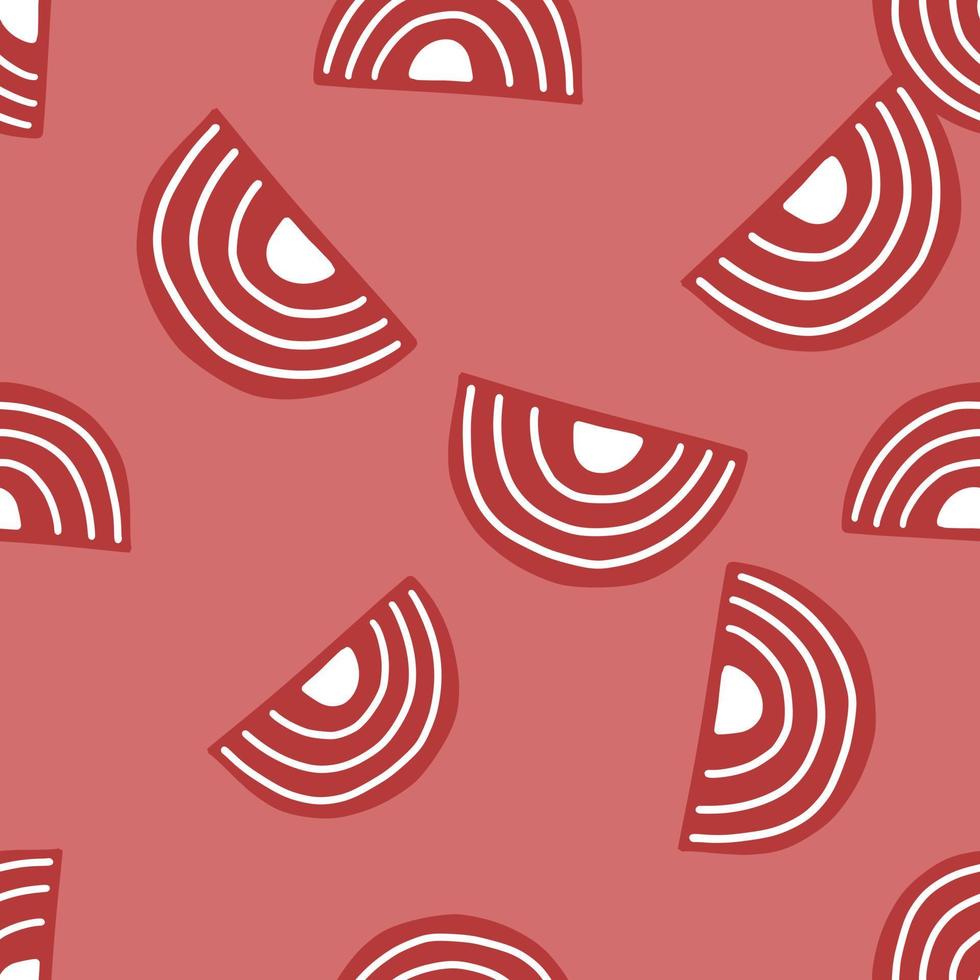 motif abstrait sans couture sur fond rose. formes géométriques pour la conception textile. vecteur