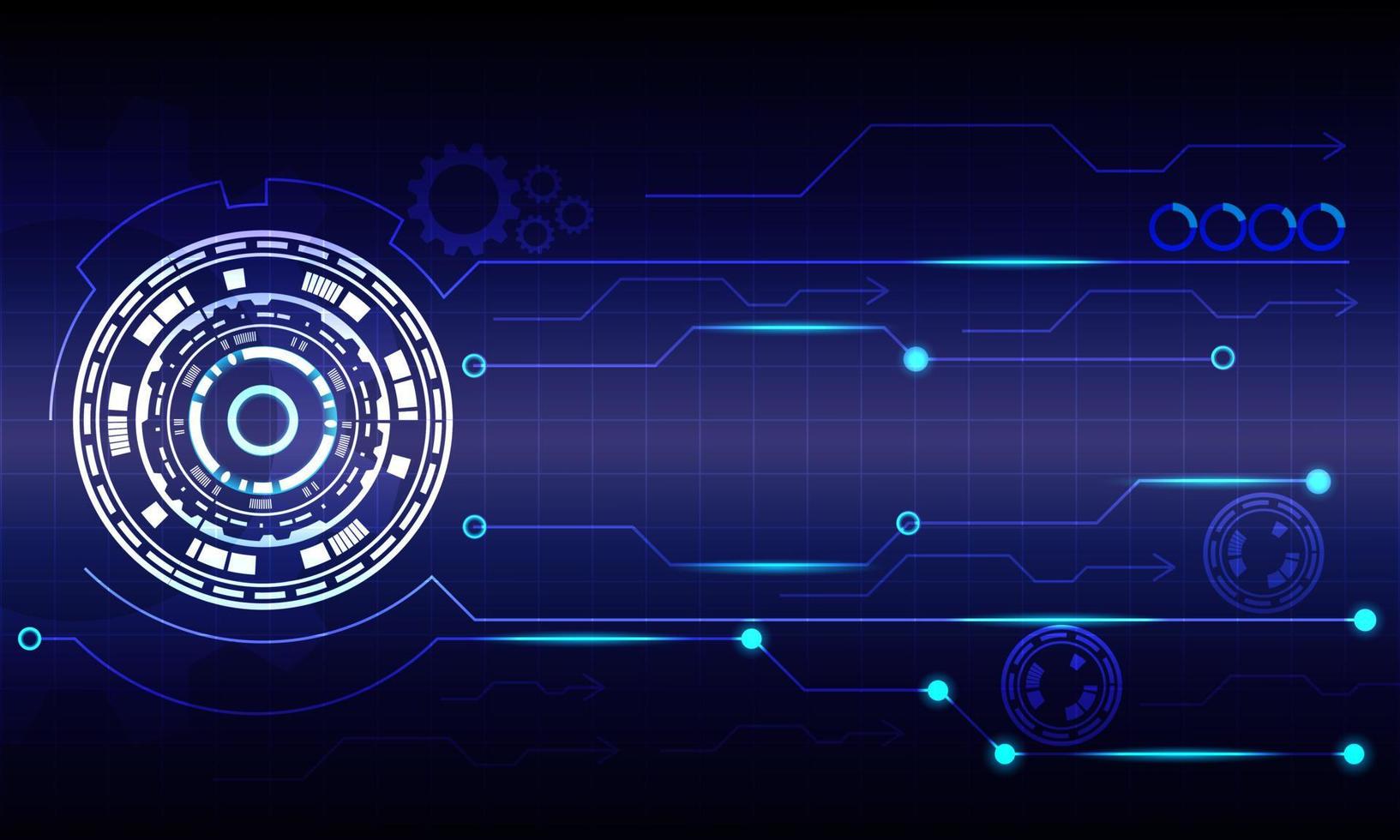 fond de technologie abstraite futuriste. cercle de technologie de vecteur et arrière-plan technologique.