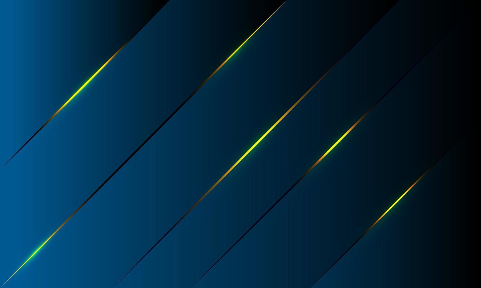 triangles de polygone bleu abstrait forme fond avec ligne dorée et style de luxe effet d'éclairage. concept de technologie numérique de conception de vecteur d'illustration.