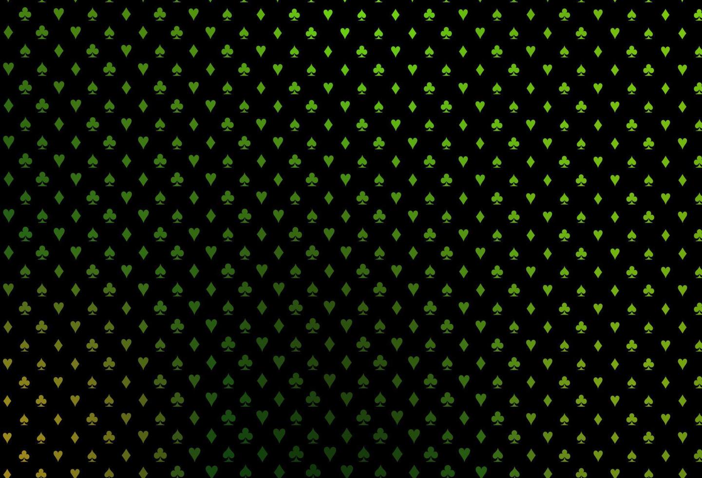 couverture vectorielle vert foncé avec des symboles de pari. vecteur