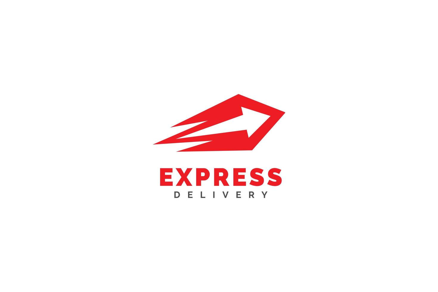 vecteur de conception de modèle de logo express. illustration d'icône de livraison