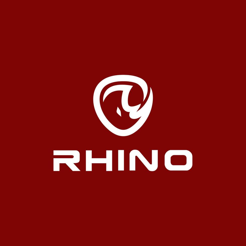 illustration logo graphiques vectoriels de rhinocéros, bon pour les logos d'animaux vecteur