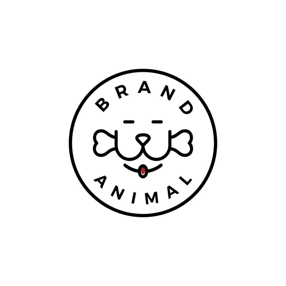 illustration logo graphique vectoriel de chien avec un bon bricoleur pour les logos pour animaux de compagnie