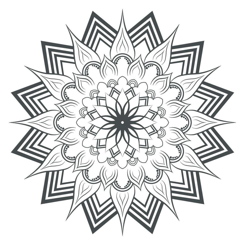 illustration de conception de mandala vecteur