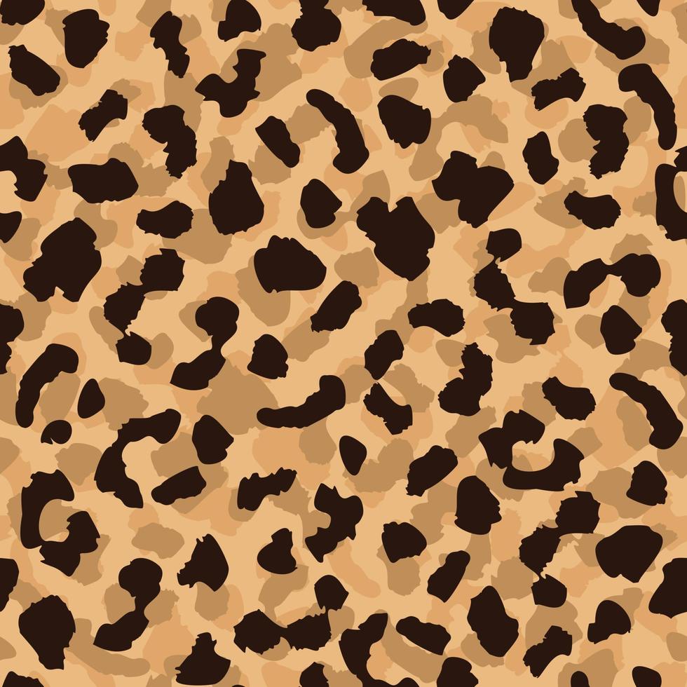 modèle sans couture de peau de léopard. fond d'écran abstrait de fourrure animale. toile de fond contemporaine. vecteur