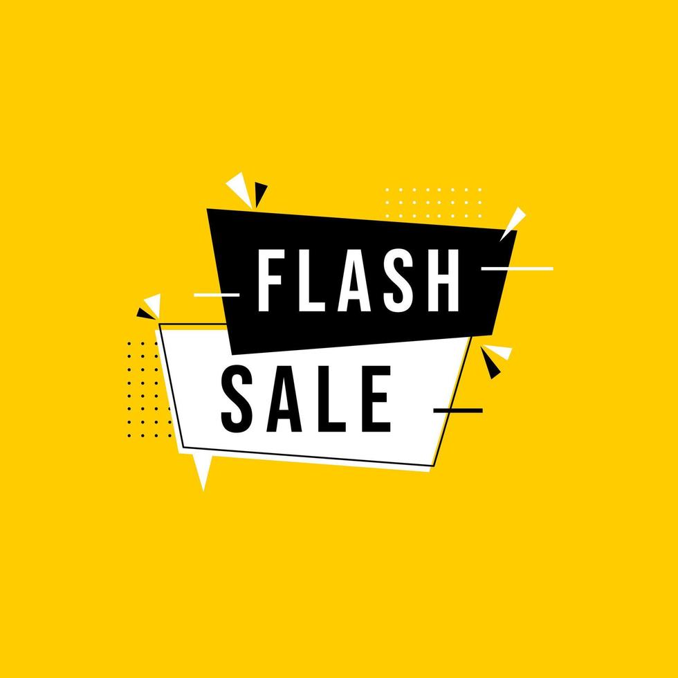 bannière de vente flash vecteur