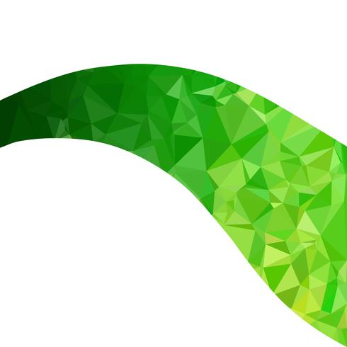 Fond de mosaïque polygonale verte, modèles de conception créative vecteur