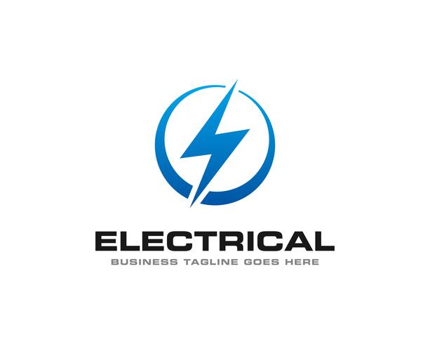 Tonnerre électrique Logo Icon Vector