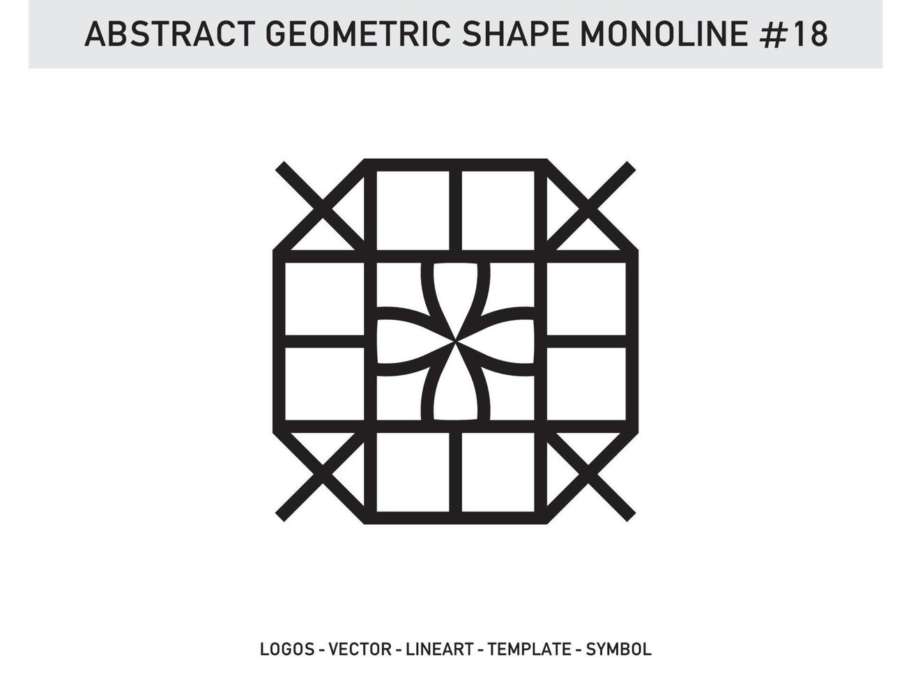 conception de tuiles lineart de forme géométrique monoligne moderne vecteur