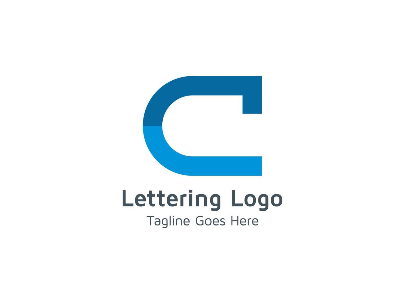 modèle de conception de logo initial lettre c créative vecteur gratuit