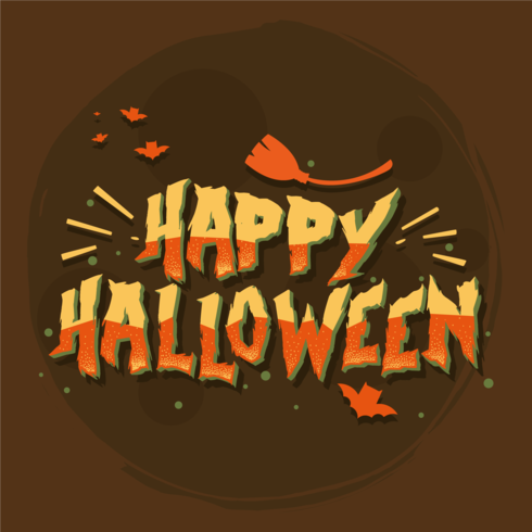 Joyeux Halloween typographie vecteur