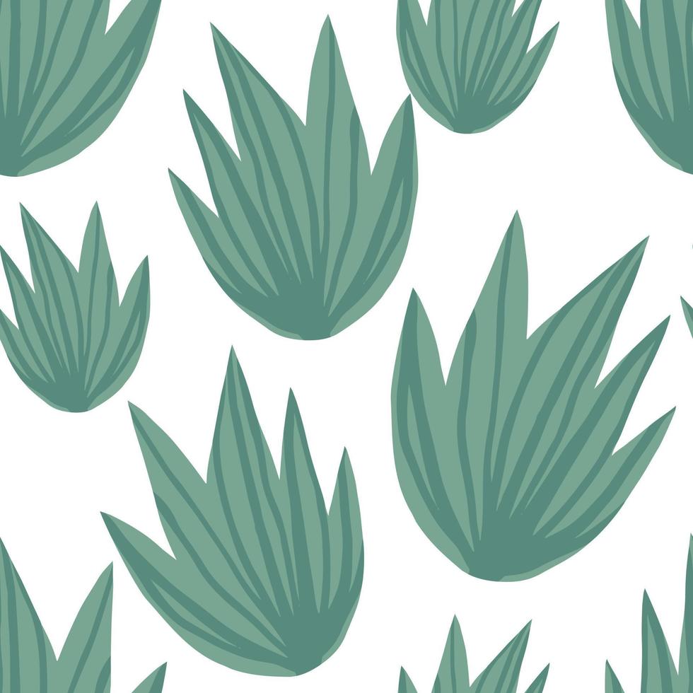 modèle sans couture de feuilles vertes tropicales simples. conception d'été pour le tissu vecteur