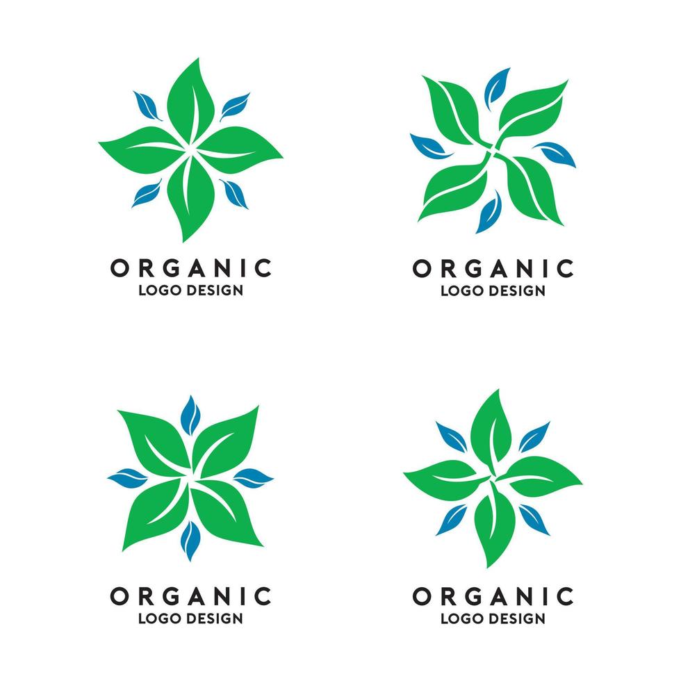 modèle de logo organique abstrait vecteur
