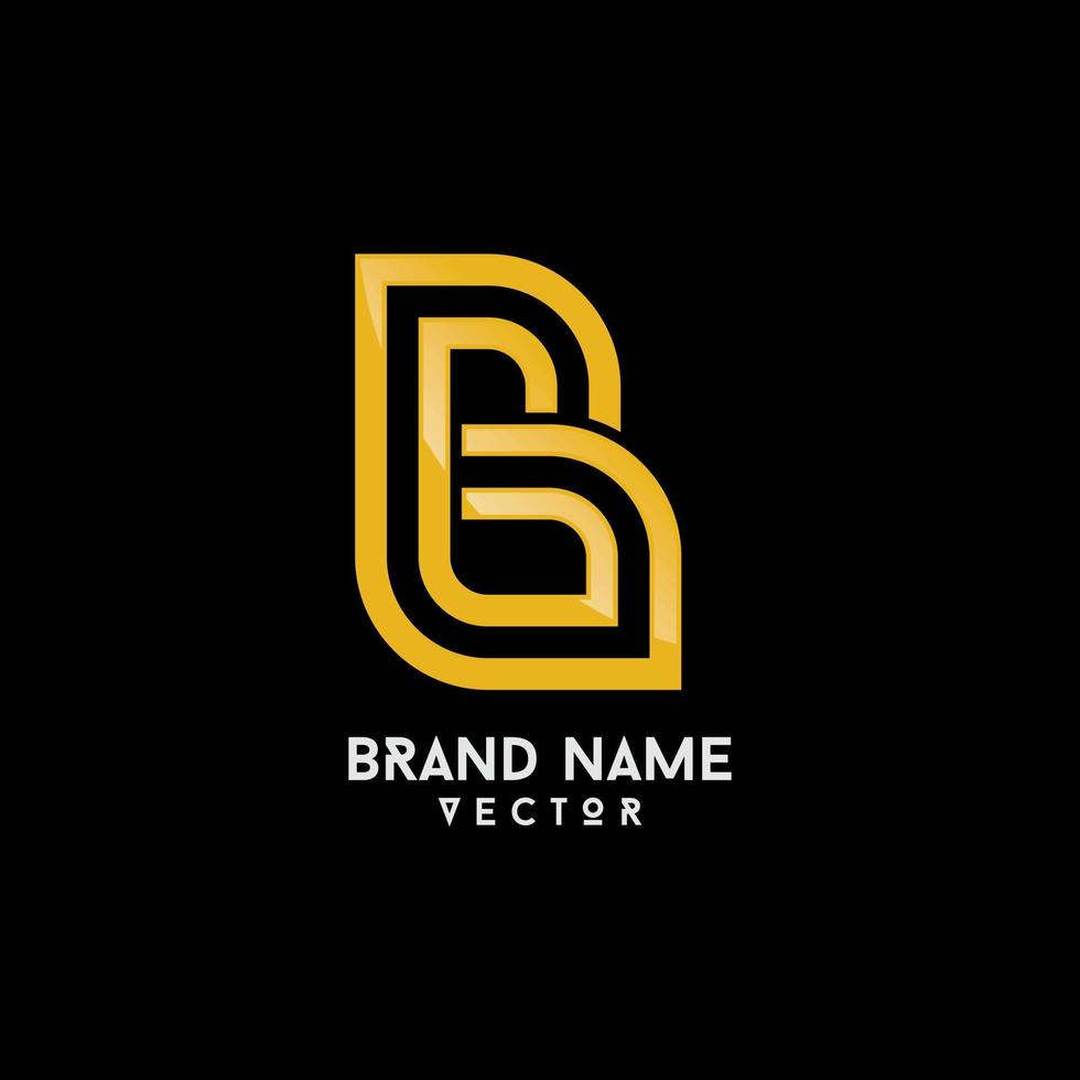 or monogramme b symbole logo modèle vecteur