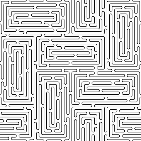 Monochrome doodle art déco abstrait sans soudure avec la ligne de trait. vecteur