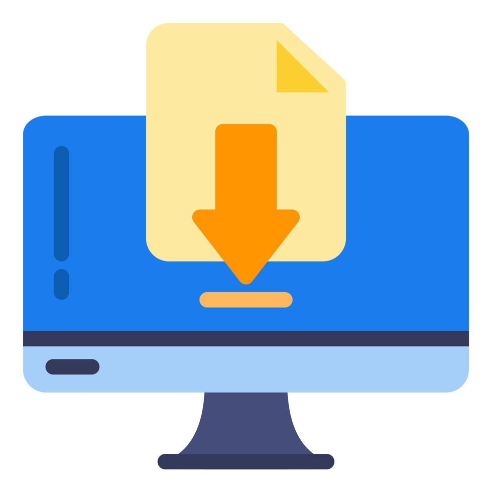 icône de téléchargement de fichier document pdf, flèche vers le bas vecteur