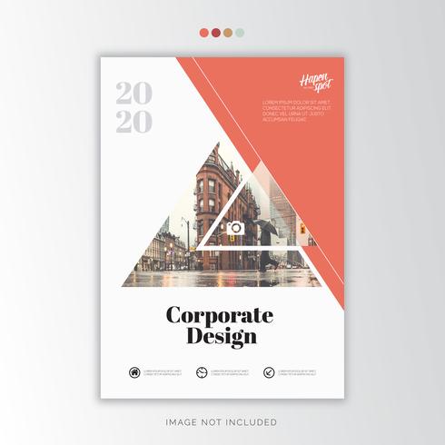 Rapport annuel Corporate Design créatif vecteur