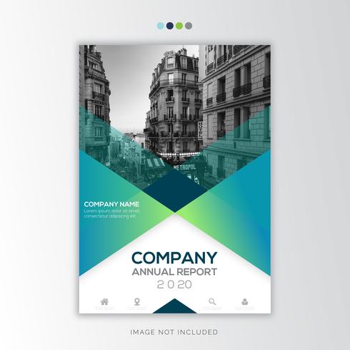 Rapport annuel Corporate Design créatif vecteur