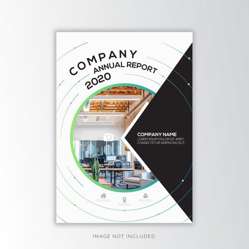 Rapport annuel Corporate Design créatif vecteur