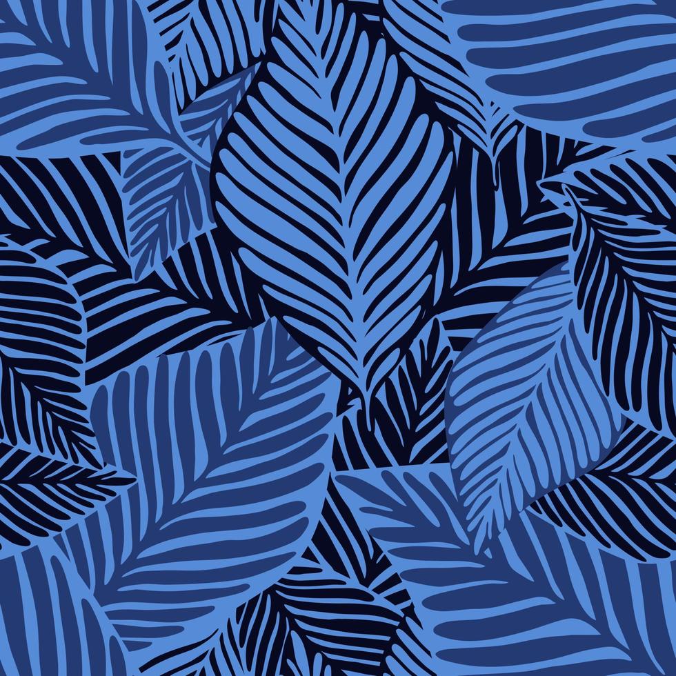 motif tropical abstrait, feuilles de palmier fond floral sans soudure. vecteur