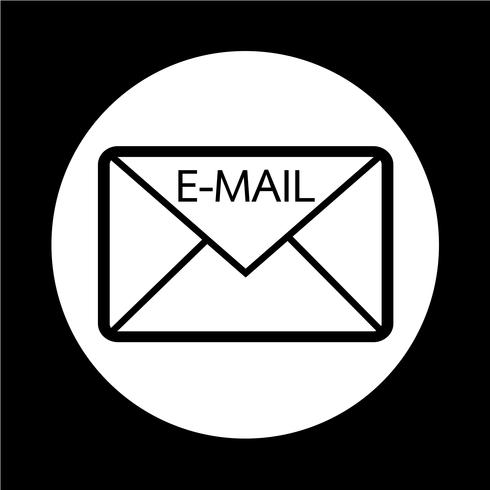 icône de symbole de courrier électronique vecteur