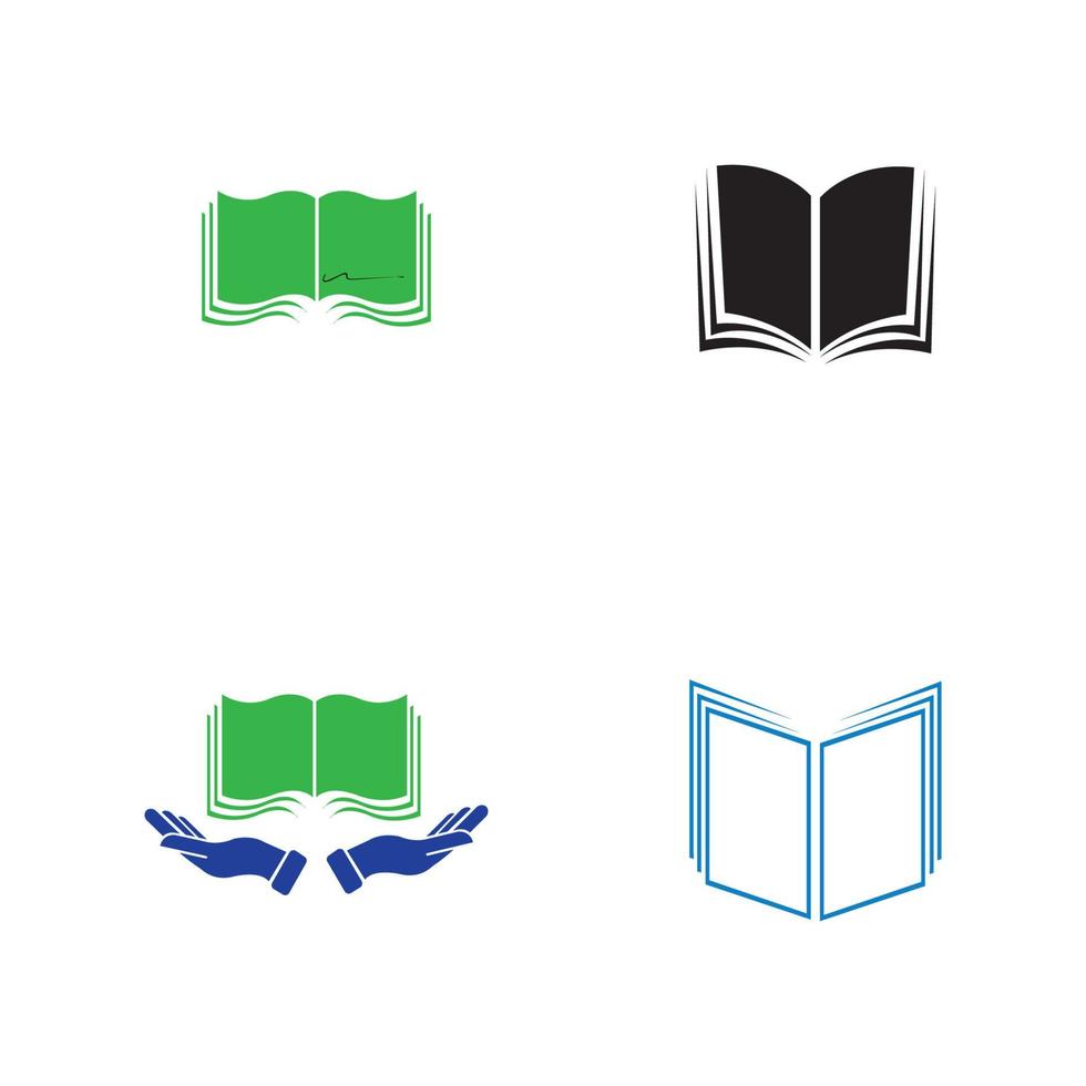 vecteur de logo de livre