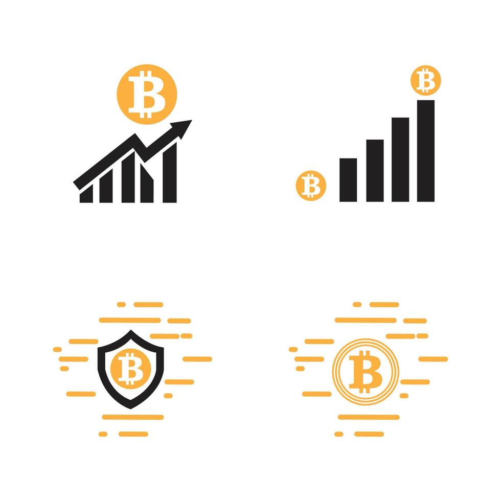 illustration de logo bitcoin vecteur