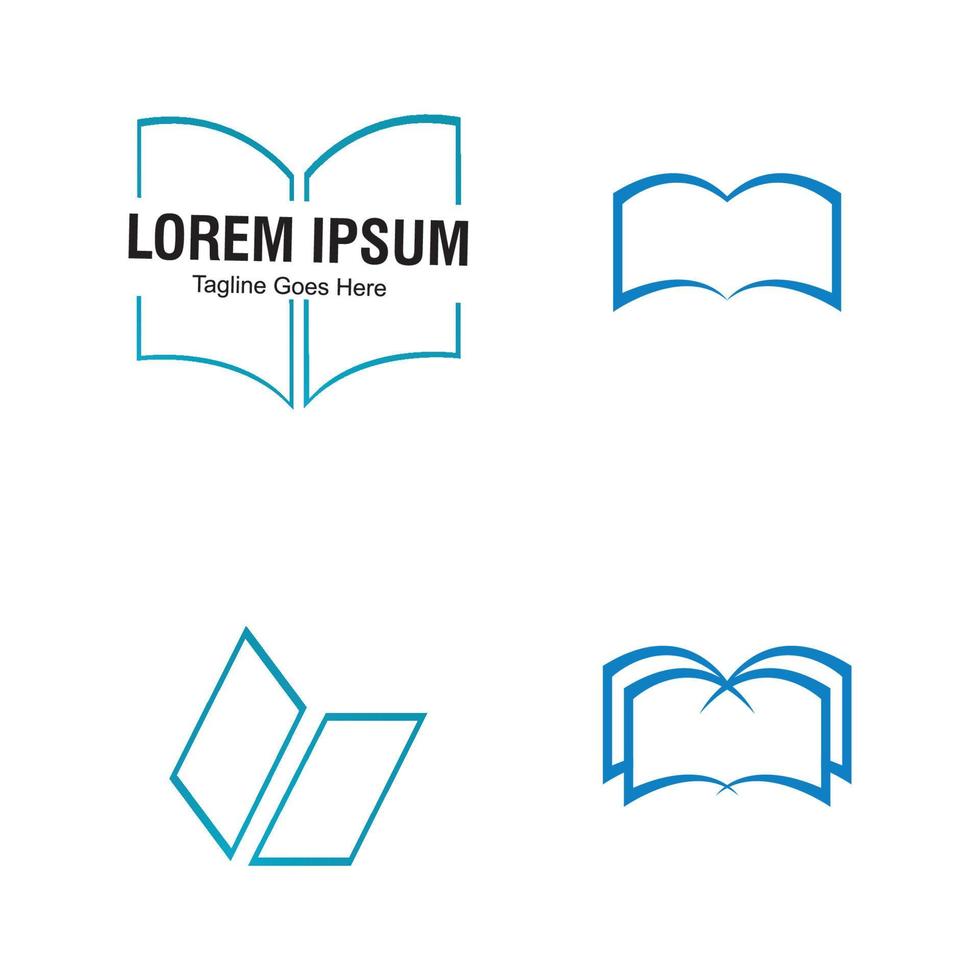 vecteur de logo de livre