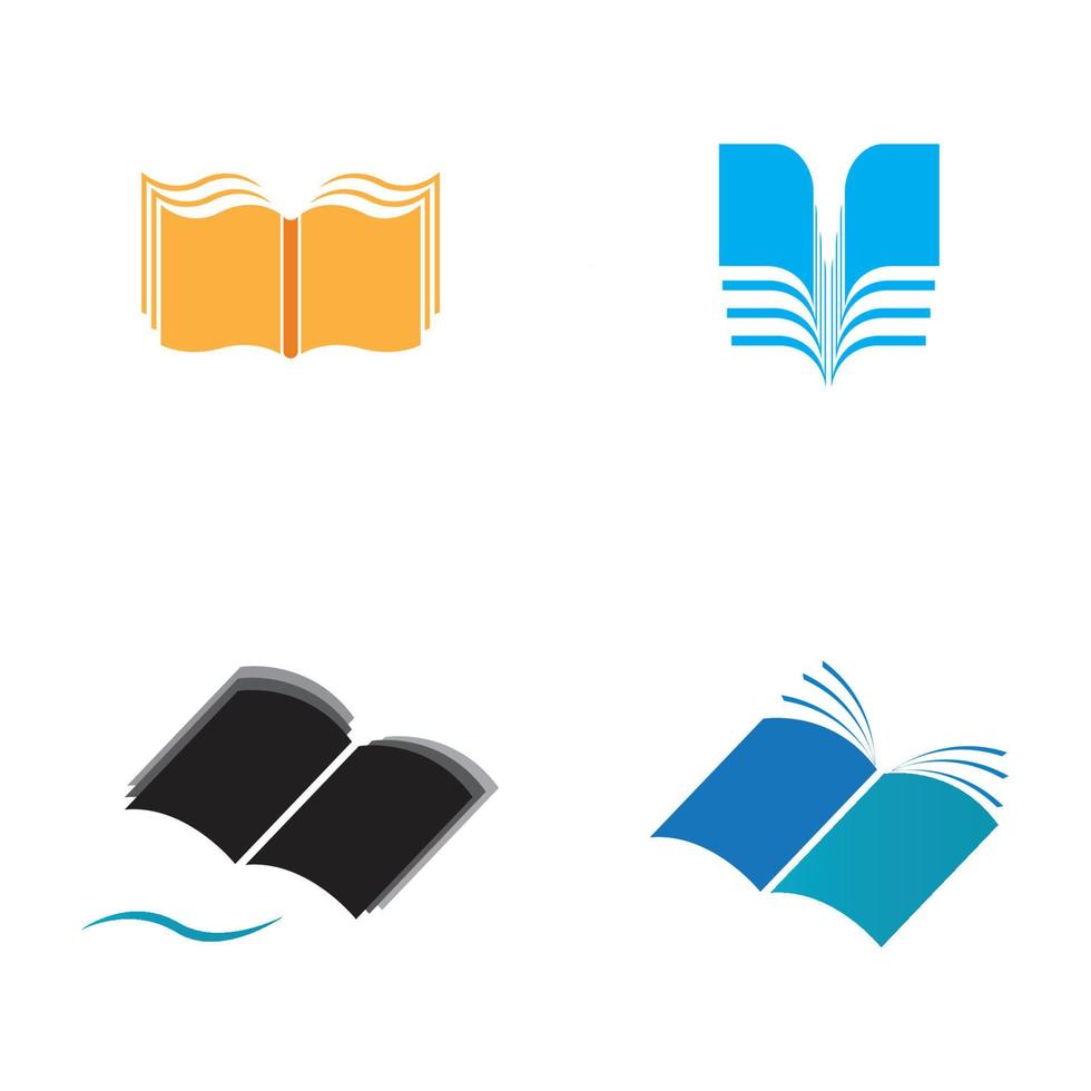 vecteur de logo de livre