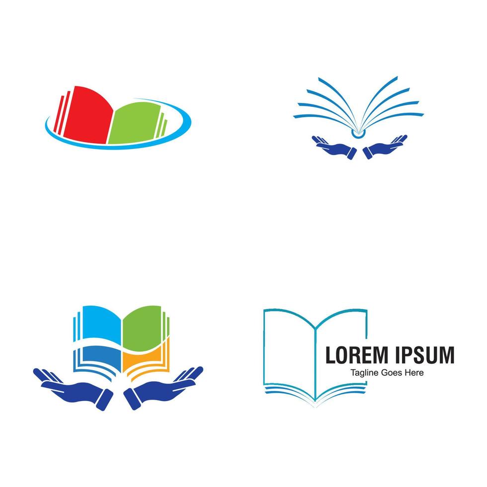 vecteur de logo de livre