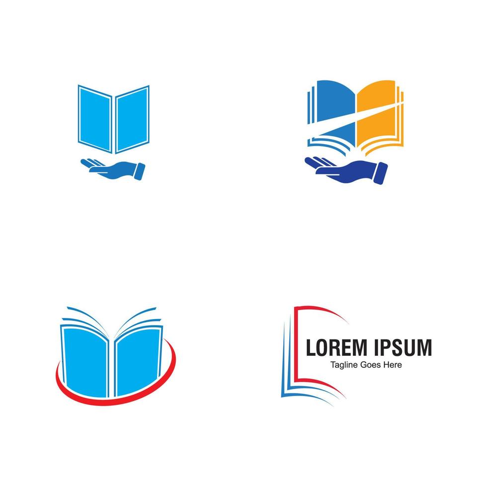 vecteur de logo de livre