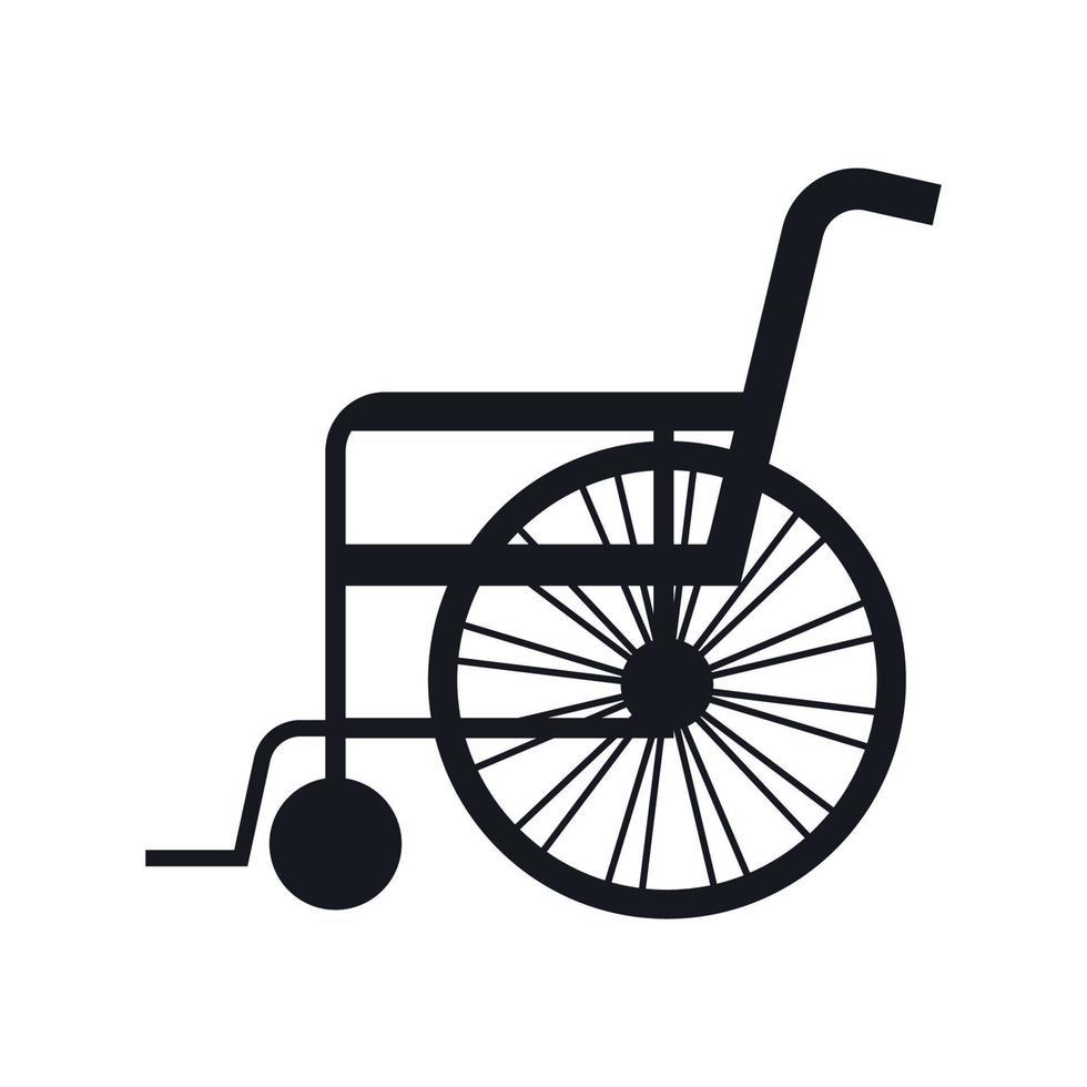 Icône de fauteuil roulant illustration de vecteur. Illustration du  intérieur - 216779581