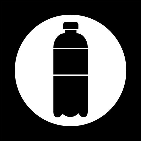 icône de bouteille d&#39;eau vecteur