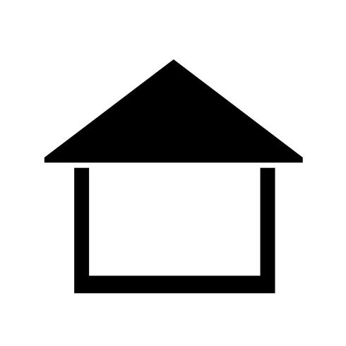 symbole simple icône maison vecteur