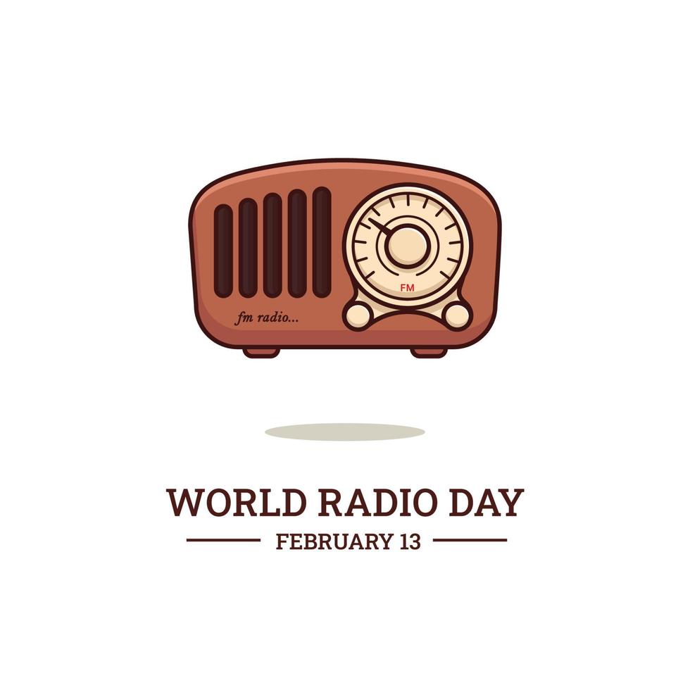 journée mondiale de la radio vecteur