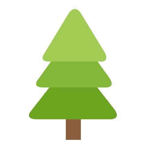 Icône de l&#39;arbre de Noël vecteur