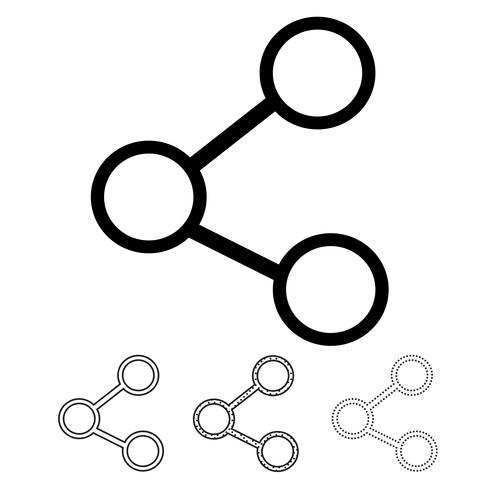 Partager l&#39;icône graphique deign vecteur