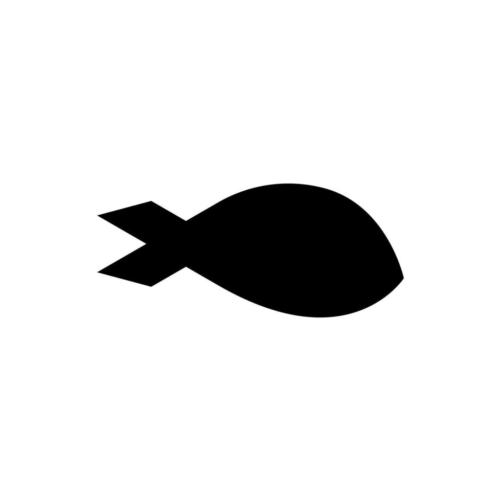 logo de poisson simple vecteur