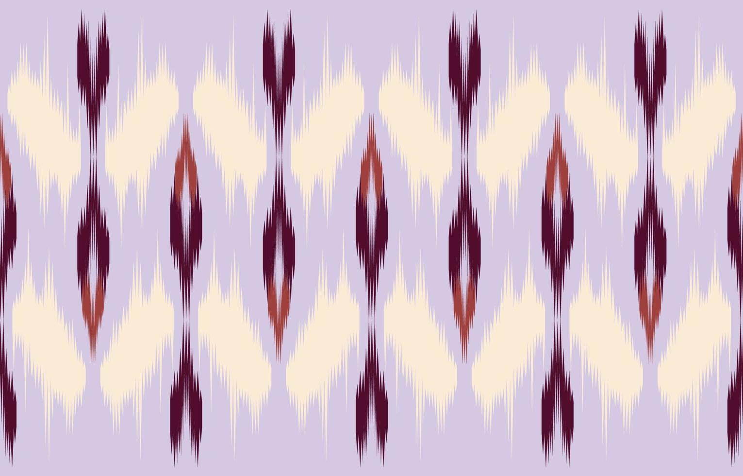 motif ikat harmonieux violet abstrait ethnique dans le style tribal, broderie folklorique et asiatique. impression d'ornement d'art géométrique aztèque. conception pour tapis, papier peint, vêtements, emballage, tissu, couverture. vecteur