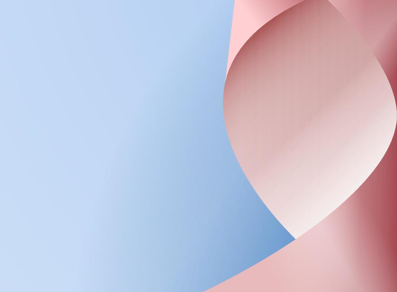 le papier feuille de vague rose vif sur une conception de vecteur de papier feuille de papier bleu clair