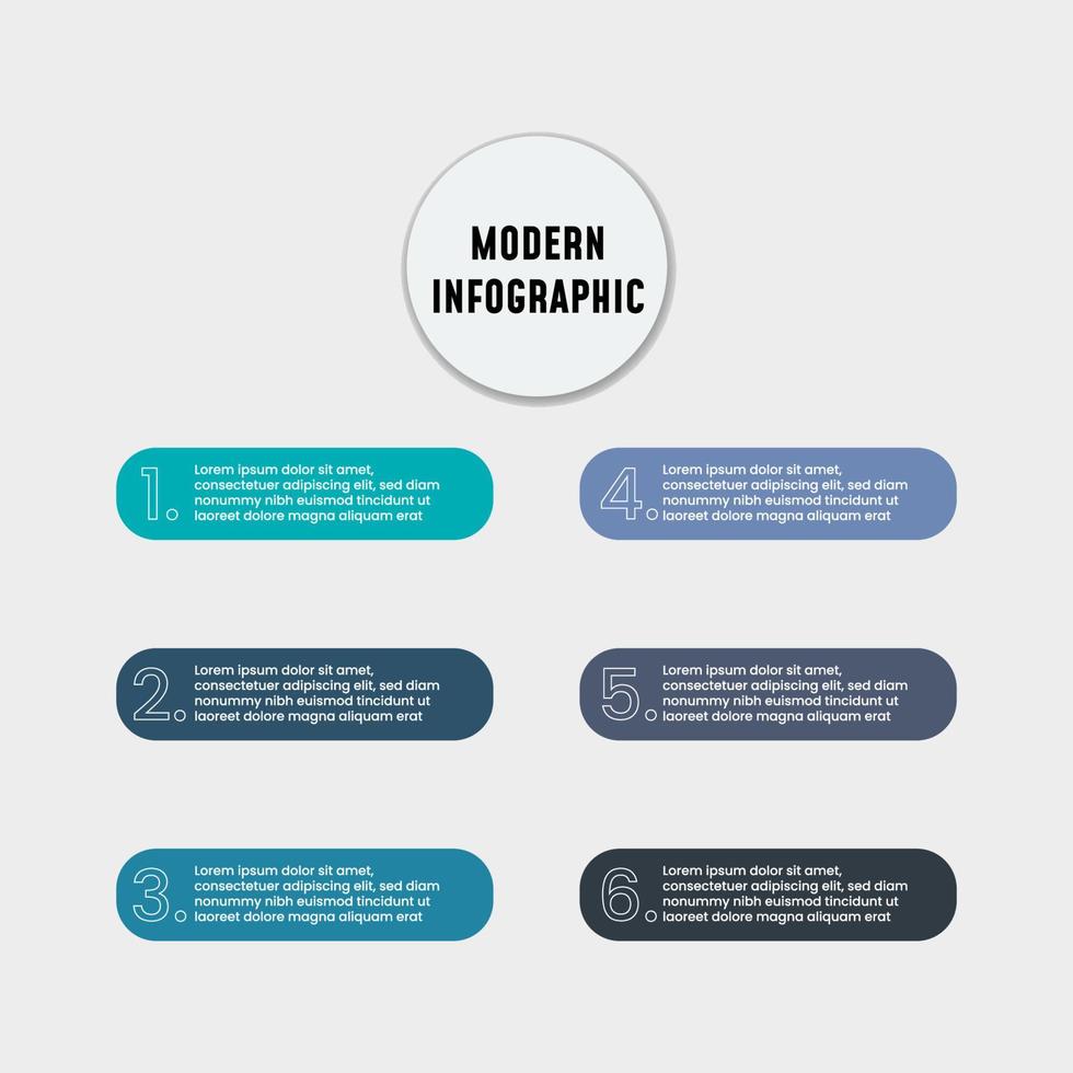 infographie vectorielle, conception de modèle. concept d'entreprise, infographie avec option numéro 5, étape ou processus. éléments infographiques pour les diagrammes de processus de mise en page, les pièces, les graphiques, les infographies vecteur