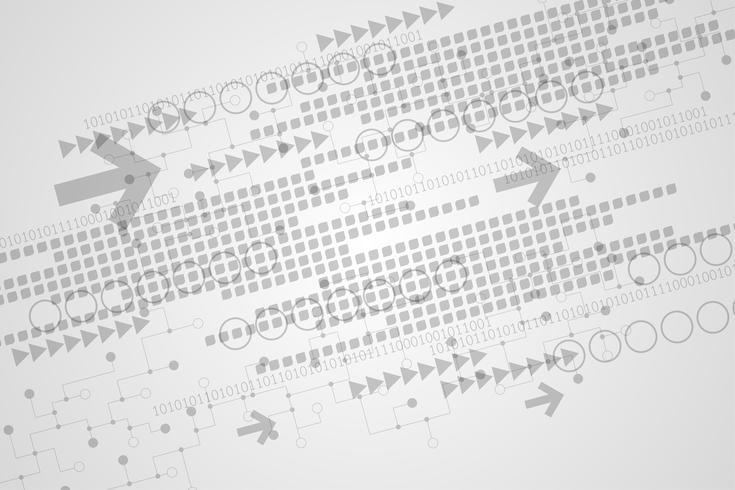 Les données fonctionnent sur Internet. vecteur