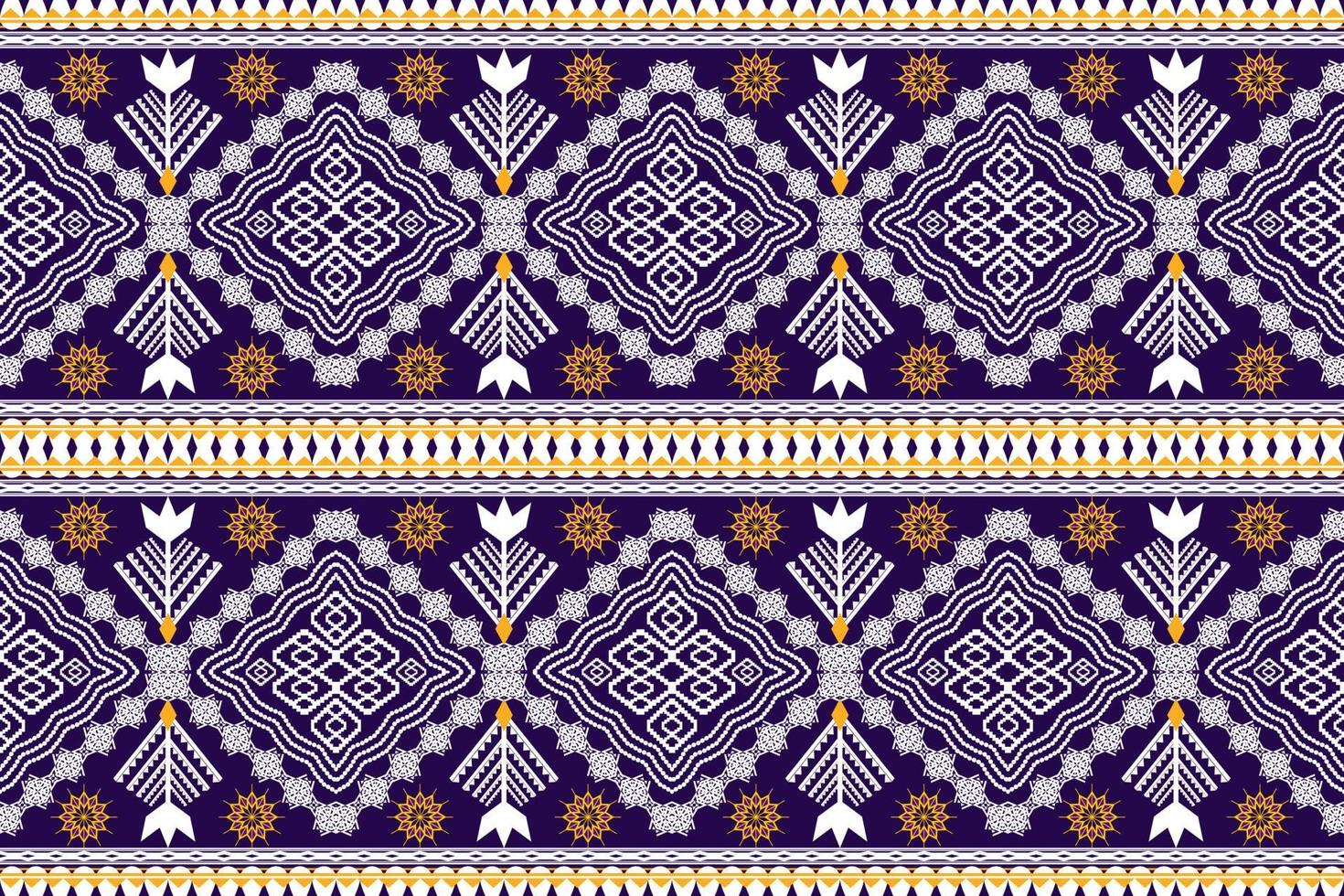 motif traditionnel oriental ethnique géométrique.figure style de broderie tribale.design pour papier peint, vêtements, emballage, tissu, illustration vectorielle vecteur