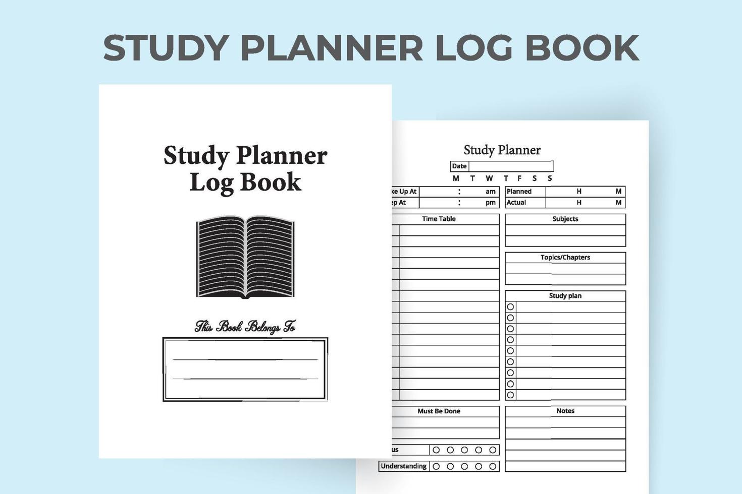 intérieur du journal de bord du planificateur de cours. planificateur d' organisation éducative et cahier de