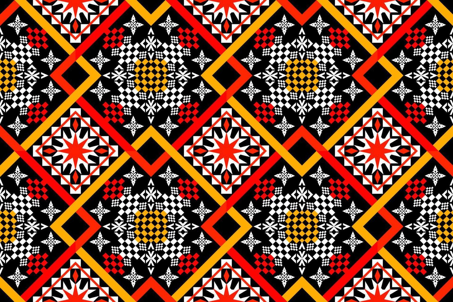 motif traditionnel oriental ethnique géométrique.figure style de broderie tribale.design pour papier peint, vêtements, emballage, tissu, illustration vectorielle vecteur