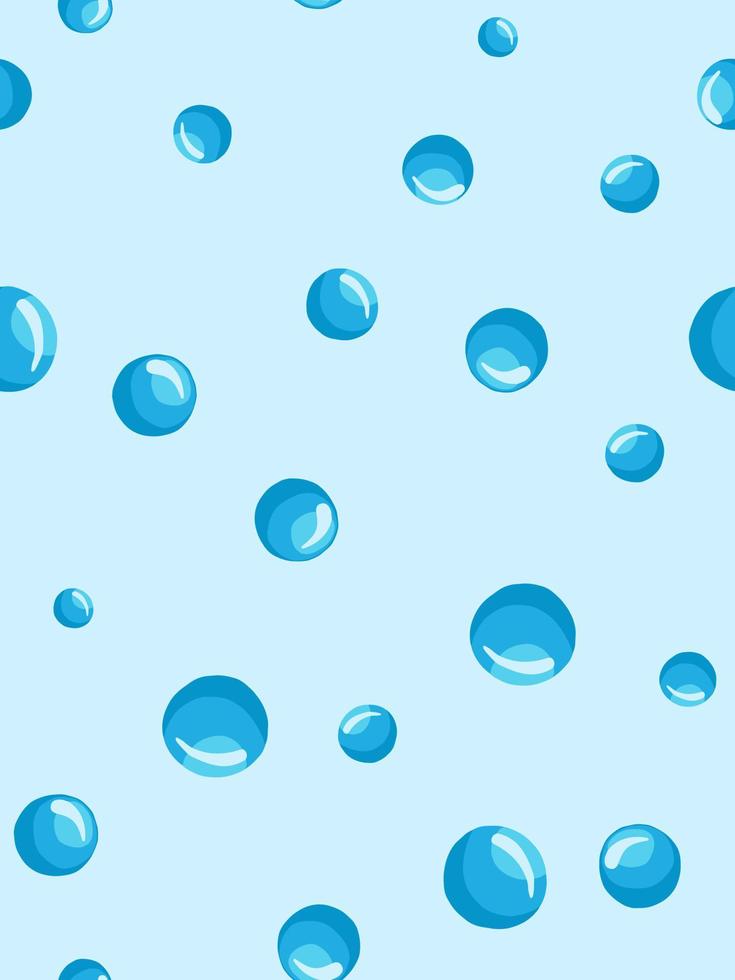 modèle sans couture de bulles d'eau abstraites. cercle géométrique abstrait vecteur