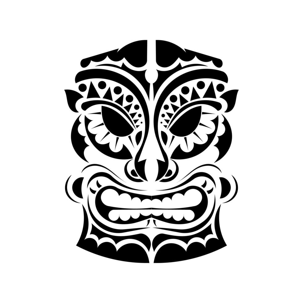 masque de tatouage clipart du démon japonais. bon pour les imprimés, les tatouages et les t-shirts. vecteur
